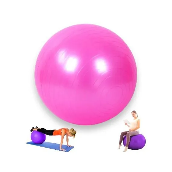 Minge Pilates și Fitness, Diametru 75 cm – Culoare Roz