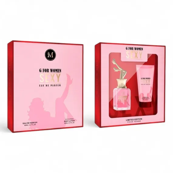Casetă Cadou Damă G FOR WOMEN SEXY (Parfum 50 ml + Loțiune de Corp 50 ml)