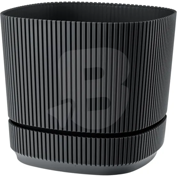 Ghiveci din Plastic pentru Flori FLORA, Capacitate 4,6 L, Formă Pătrată