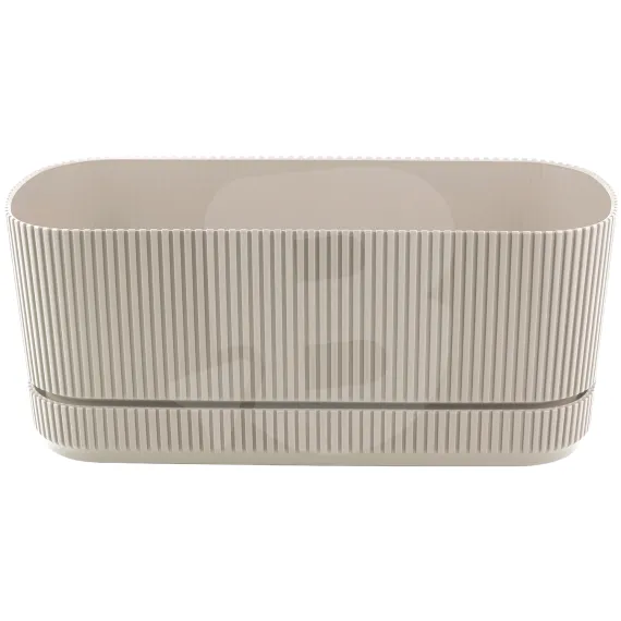 Jardinieră din Plastic pentru Flori FLORA, Capacitate 3 L, Formă Ovală
