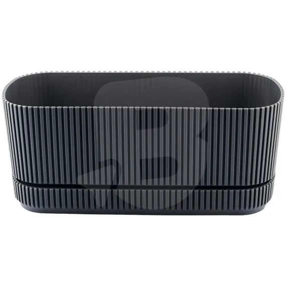 Jardinieră din Plastic pentru Flori FLORA, Capacitate 1,5 L, Formă Ovală