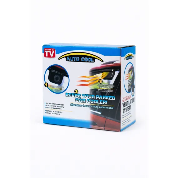 Ventilator Auto Solar AutoCool, Model Ventilație Geam cu Panou Solar Integrat, Răcire Pasivă Interior, Dimensiune Universală