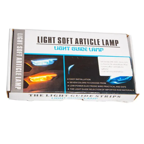 Light Soft Article Lamp – Bandă LED Ambient Light Guide Strip, Set 2 buc, 1 m