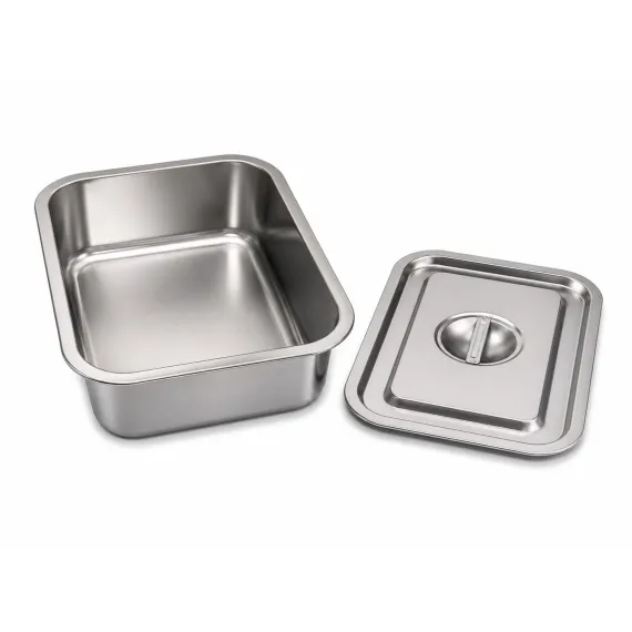 Tavă Gastronorm GN, capac inclus, inox, 35.5 x 26.5 x 10 cm, Uz Profesional HoReCa
