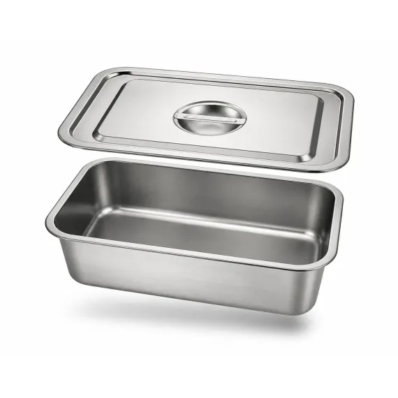 Tavă Gastronorm GN, capac inclus, inox, 39.5 x 29.5 x 10 cm, Uz Profesional HoReCa