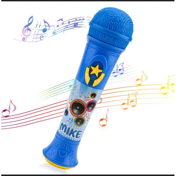Microfon Muzical de Jucărie pentru Copii, Portabil, cu Funcții Muzicale și Butoane interactive