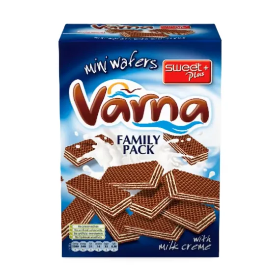 Mini napolitane Sweet Plus Varna cu cremă de lapte, 260g