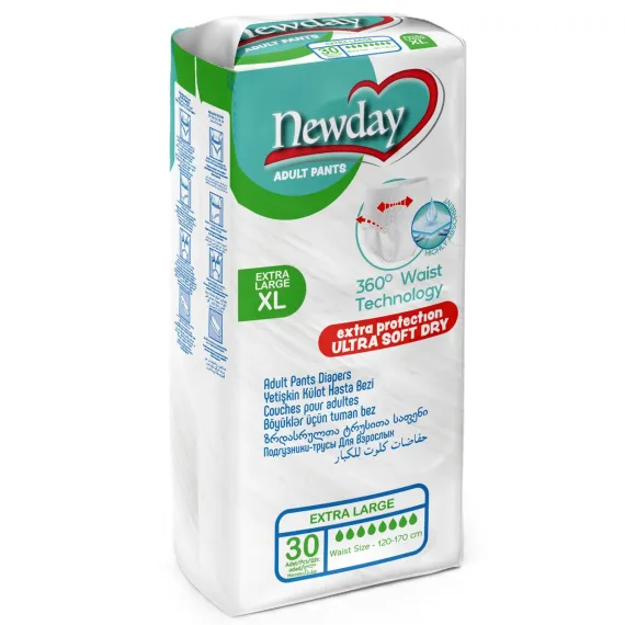 Scutece Adulți Tip Chiloței XL, Newday Adult Pants, 30 bucăți/cutie