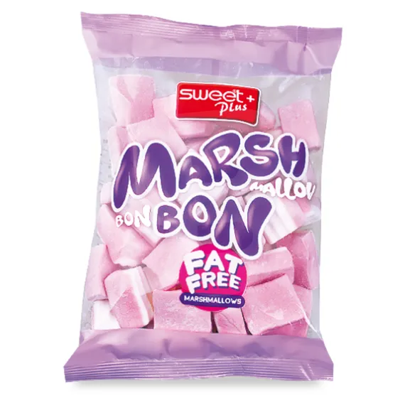 Bezele Sweet Plus MarshBon cu aromă de căpșuni, 100g