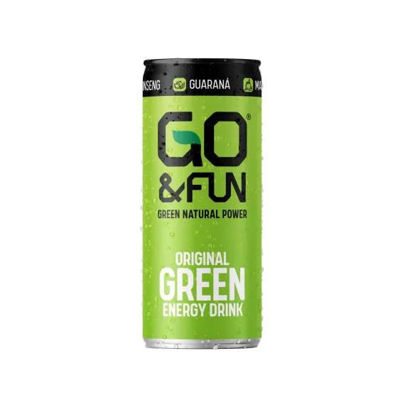 Băutură energizantă naturală Go&Fun Original Green, 250ml