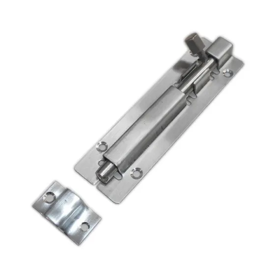 Zăvor din metal inoxidabil argintiu, 22 cm