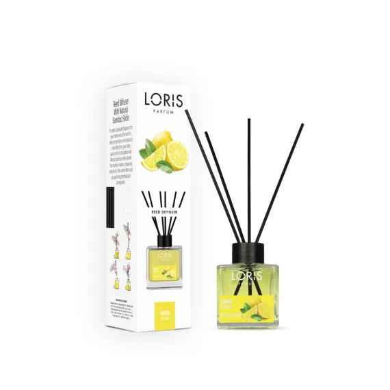 Odorizant de Cameră cu Bețișoare Loris Lămâie, 100 ml