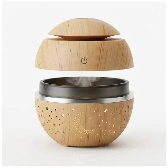 Difuzor de Arome Levitant cu Design din Lemn