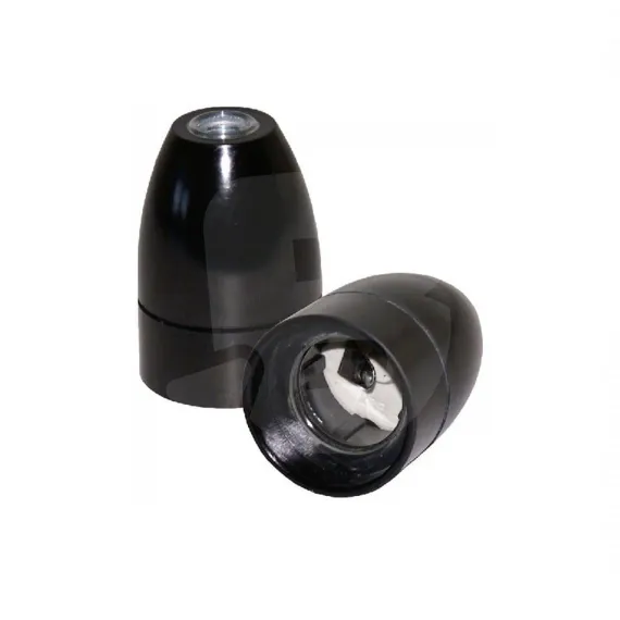 Dulie Ebonită E27, 40 mm, Negru