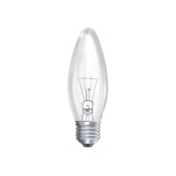 Bec Lumânare cu Incandescent, Soclu E27, 25W