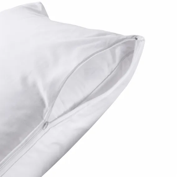 Set 10 Protecții de Pernă Impermeabile, 50x70 cm, Bumbac Frotir, Alb