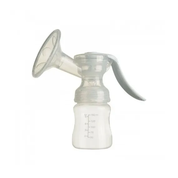 Pompă de sân manuală EASY, cu biberon de 150 ml