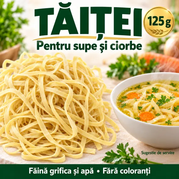 Paste Făinoase Tăiței, 125 g