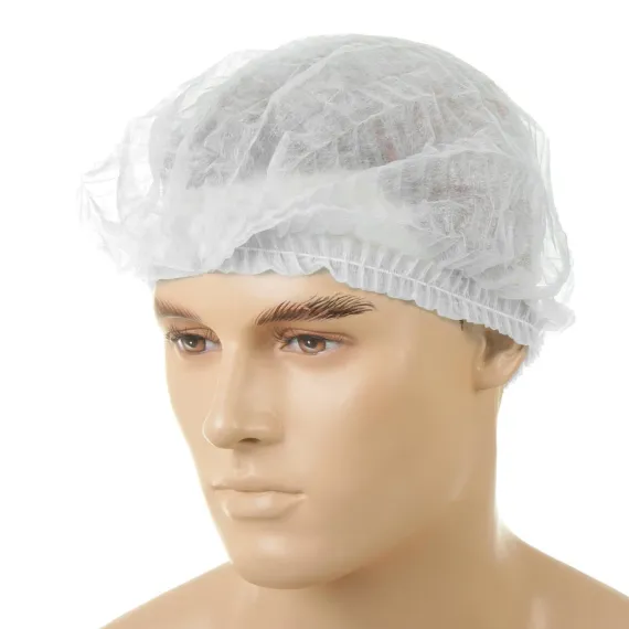 Capeline (Bonete) de Protecție din Material Nețesut pentru Păr, Set 100 bucăți