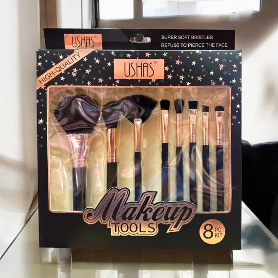 Set pensule fard 8 pcs Ushas