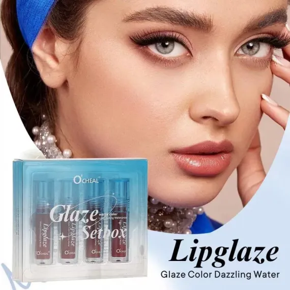Set rujuri lichide O’CHEAL 7000 Lipglaze - finish lucios, culori intense, rezistență ridicată
