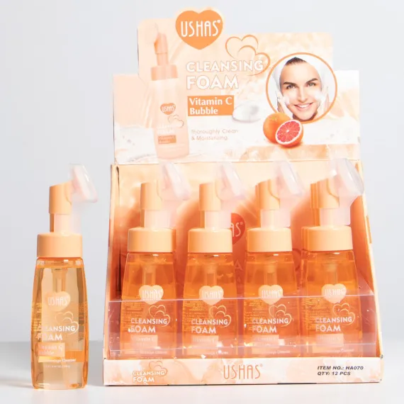Spumă Demachiantă USHAS Vitamin C Bubble cu Masaj Facial Integrat Cod Produs: USH-HA070