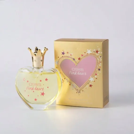 Apă de Toaletă Crown - 100 ml - Inimă Roz a Eleganței Tinerelor Prințese