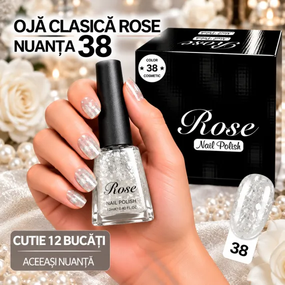Ojă Clasică Rose - Nuanța 38 - Cutie 12 Bucăți
