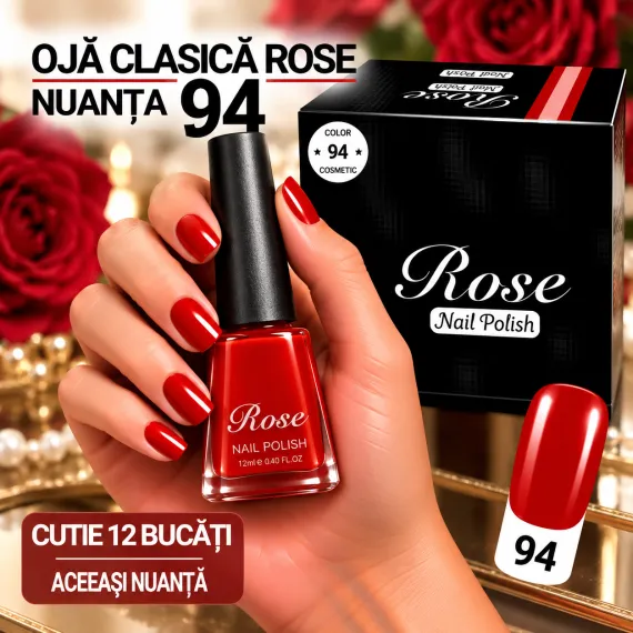 Ojă Clasică Rose - Nuanța 94 - Cutie 12 Bucăți