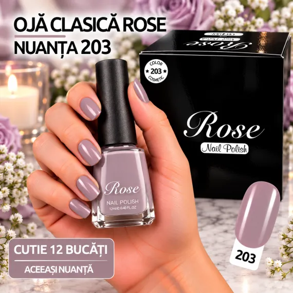 Ojă clasică - Rose Nail Polish, nuanța 203