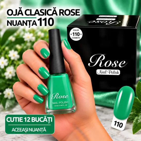 Ojă Clasică Rose - Nuanța 110 - Cutie 12 Bucăți