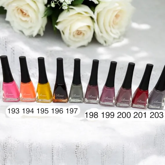 Ojă clasică Rose - Paletar 16 - Set 12 bucăți