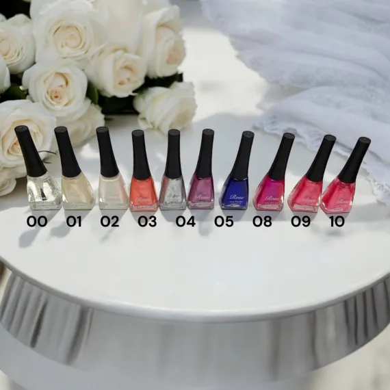 Ojă clasică Rose - Paletar 1 - Set 12 bucăți