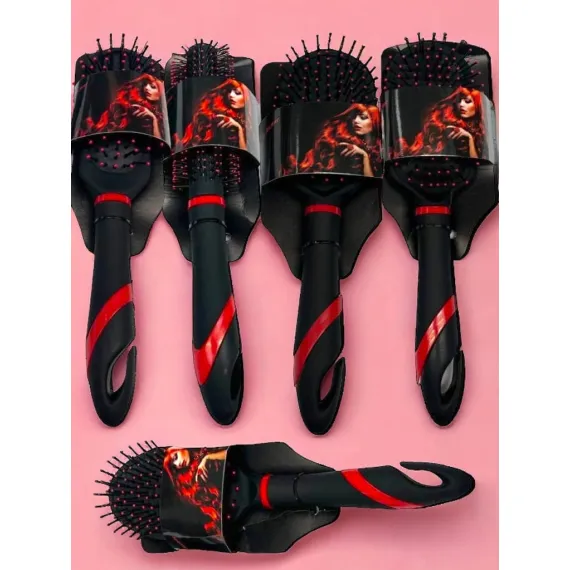 Set perii profesionale pentru păr - design negru cu roșu, eficiență și eleganță în fiecare mișcare