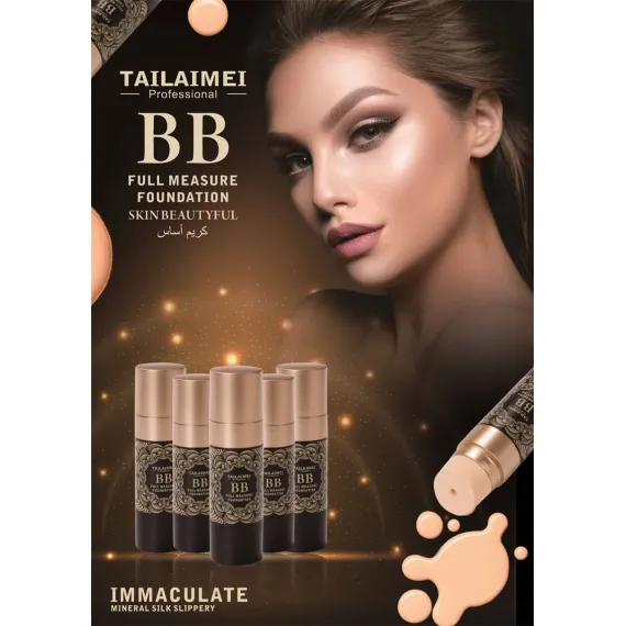 Fond de ten BB Tailaimei Full Measure F115-A - Acoperire Perfectă și Finish Catifelat - 6 Bucăți
