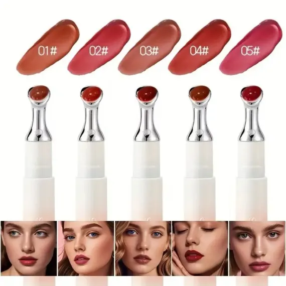 Ruj gel tint rezistent OCheal 7077 - culoare intensa si aplicare usoara