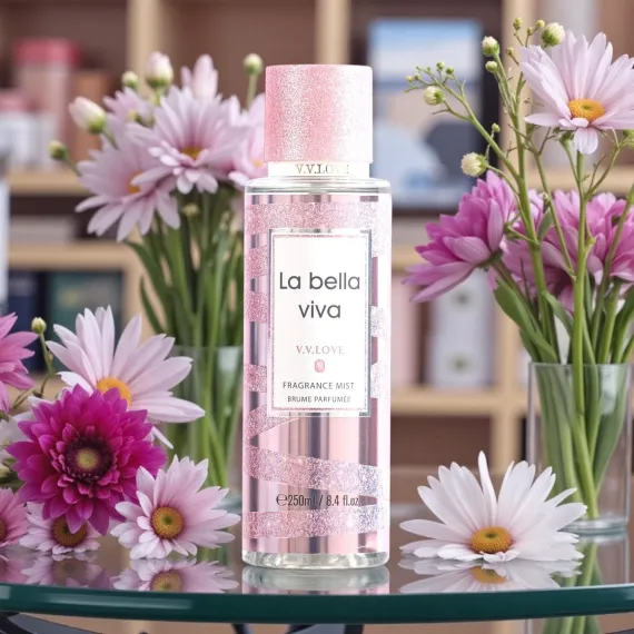 Spray de corp femei cu aromă florală și delicată - Mist Pink Elegance 250 ml