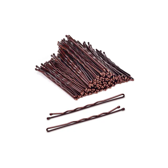 Agrafe de păr brun închis 7 cm set 30 buc