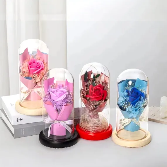 Flori de săpun în cupolă LED, 21 × 11 cm, - E158