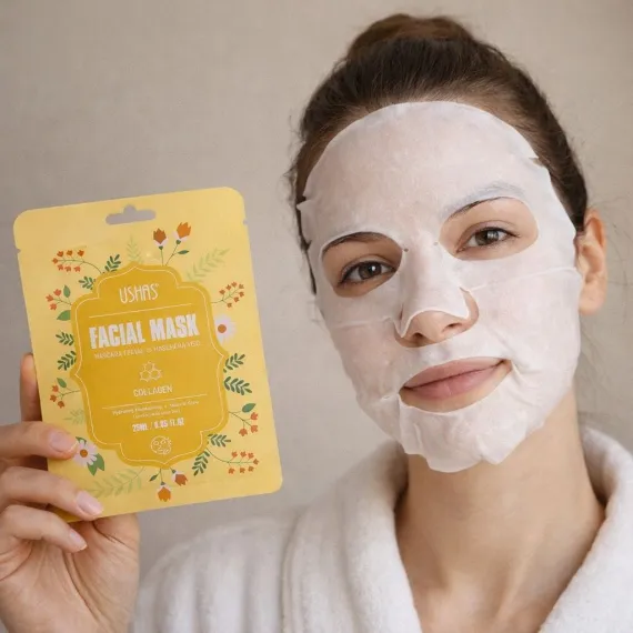 Mască facială colagen 25 ml HA604-1 USHAS