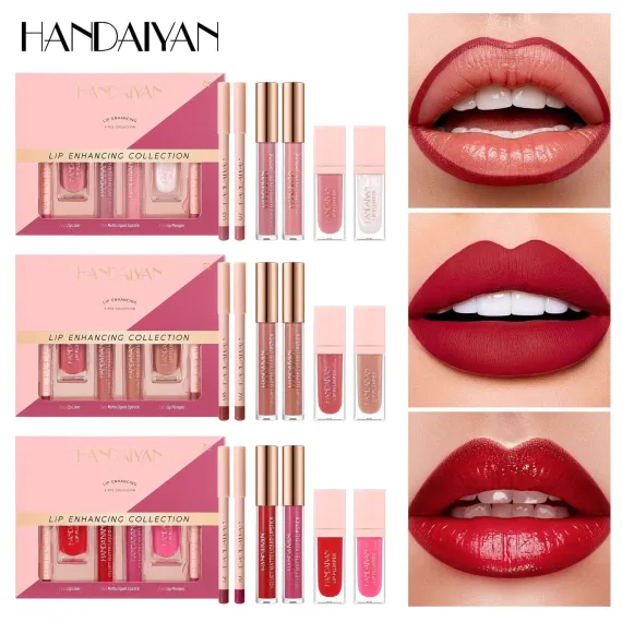 Set machiaj buze HANDAIYAN H1114, 6 produse/set