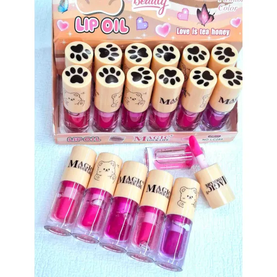 Copii Ulei De Buze Cu Design Ursulet Bear Lip Oil LC289 Set 24 Bucăți