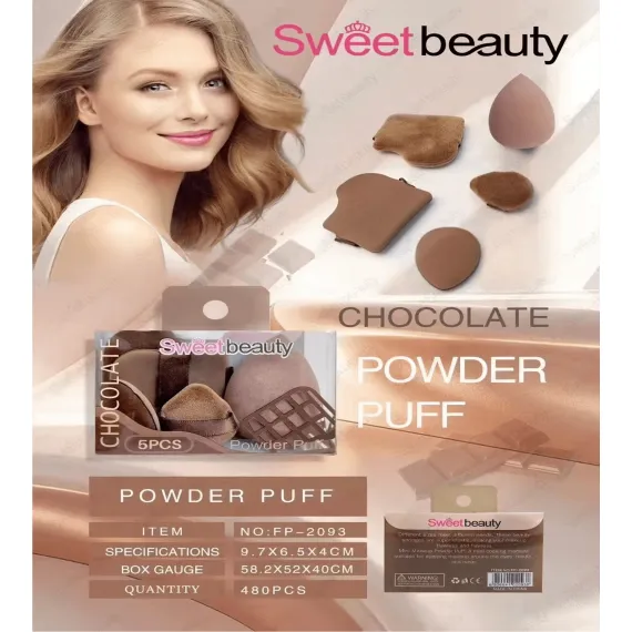 Set buretei machiaj Sweet Beauty FP-2093 5 piese pentru pudra