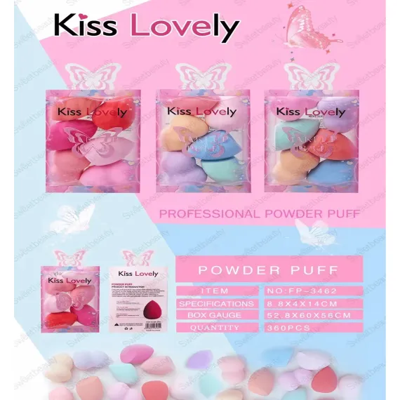 Set 6 bureți machiaj FP-3462 Kiss Lovely