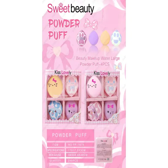 Bureți machiaj Sweet Beauty FP-1678 tip powder puff