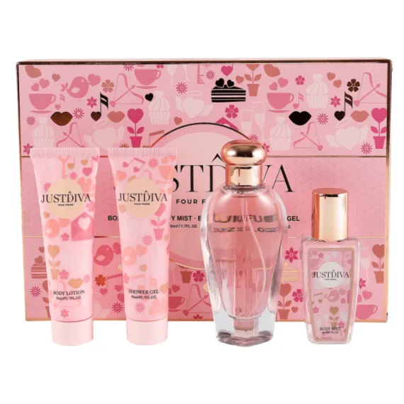 Set cadou parfum femei cu body mist, lotiune si gel de dus VL1034