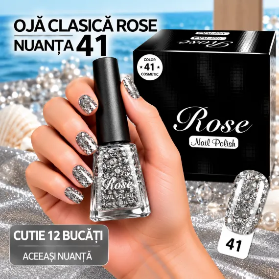 Ojă Clasică Rose - Nuanța 41 - Cutie 12 Bucăți