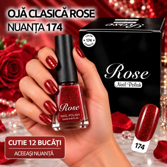 Ojă clasică Rose 12 ml - Nuanța 174