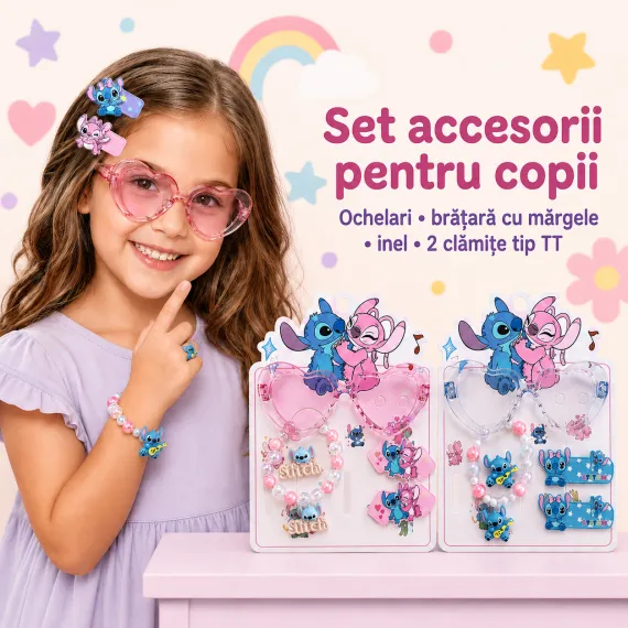 Combi set accesorii de păr pentru copii - 2 modele