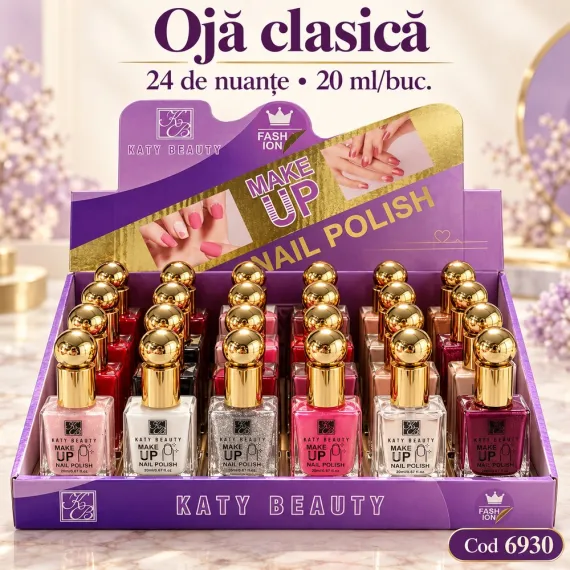 Ojă clasică 20 ml - set 24 de nuanțe - Cod 6930